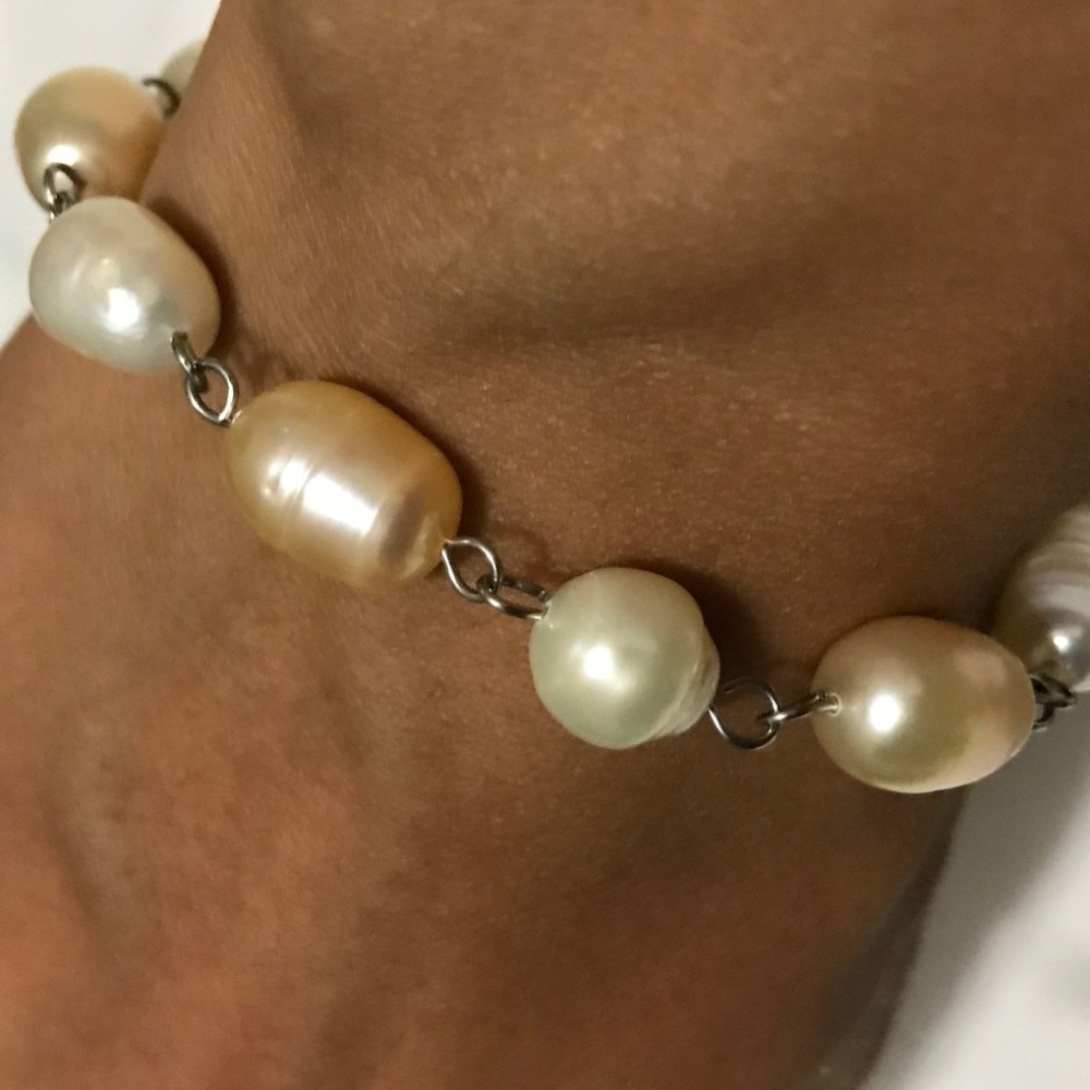 Vintage teng yue freshwater pearl bracelet